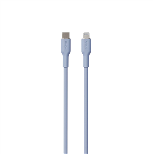 Puro SOFT, USB-C, Lightning, 1,5 m, gaiši zila - Vads PUCAPLTUSBCICONLBLUE