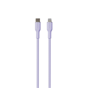 Puro SOFT, USB-C, Lightning, 1,5 m, lavender - Cable