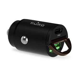 Puro Mini, USB-A, USB-C, 30 Вт, черный - Автомобильное зарядное устройство