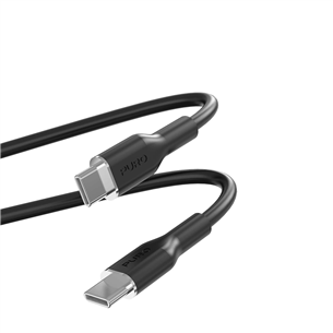 Puro Soft, USB-C / USB-C, 1,5 m, black - Cable