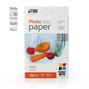 ColorWay 10x15, 190 g/m², 100 sheets, matte - Photo paper