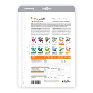 ColorWay High Glossy Photo Paper, 50 sheets, A4, 200 g/m² - Photo paper