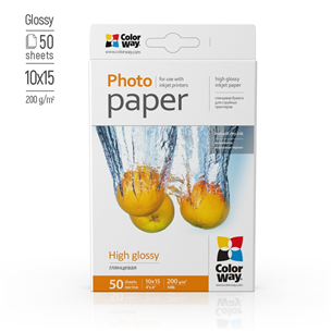 ColorWay 10x15, 200 g/m², 50 sheets, glossy - Photo paper
