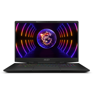 MSI Stealth 17 Studio A13VH, 17.3'', Mini LED, UHD, 144 Hz, i9, 32 GB, 2 TB, RTX 4080, W11P, ENG, melna - Portatīvais dators