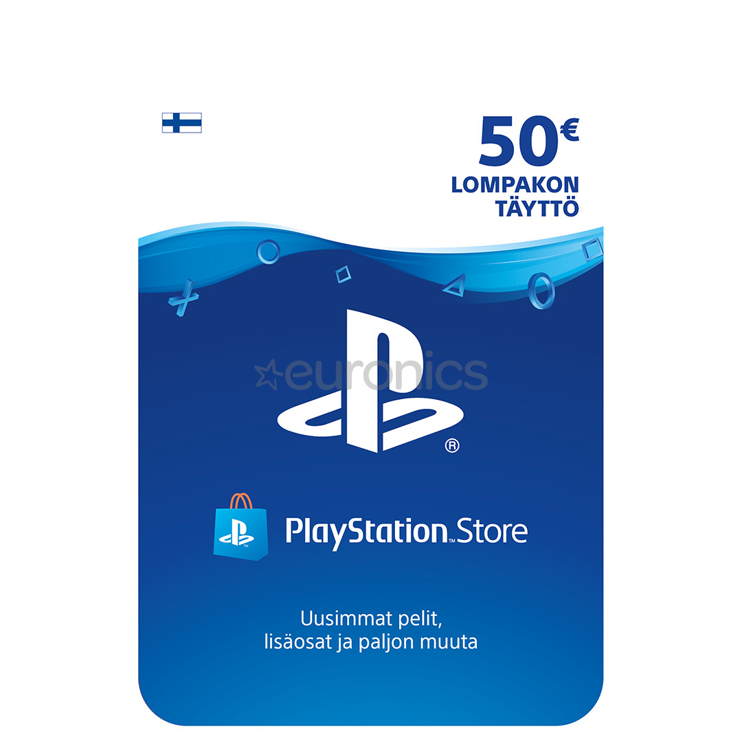 PlayStation Sony Network Live Card, 50 € - Tīkla apmaksas karte