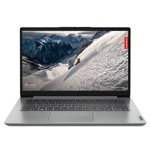 Lenovo IdeaPad 1 14AMN7, 14", FHD, Ryzen 3, 8 ГБ, 256 ГБ, Radeon 610M, ENG, серый - Ноутбук