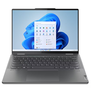 Lenovo Yoga 7 14ARP8, 14'', skārienjutīgs, OLED, WUXGA, Ryzen 5, 16 GB, 512 GB, Radeon 660M, SWE, pelēka - Portatīvais dators 82YM0066DU