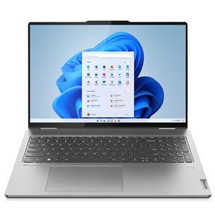Lenovo Yoga 7 16ARP8, 16'', skārienjutīgs, WUXGA, Ryzen 5, 16 GB, 512 GB, Radeon 660M, ENG, pelēka - Portatīvais dators 83BS000LMH