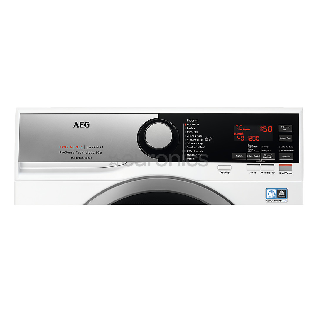 AEG 6000 serie ProSense, 7 кг, глубина 44,3 см, 1400 об/мин - Стиральная машина с передней загрузкой