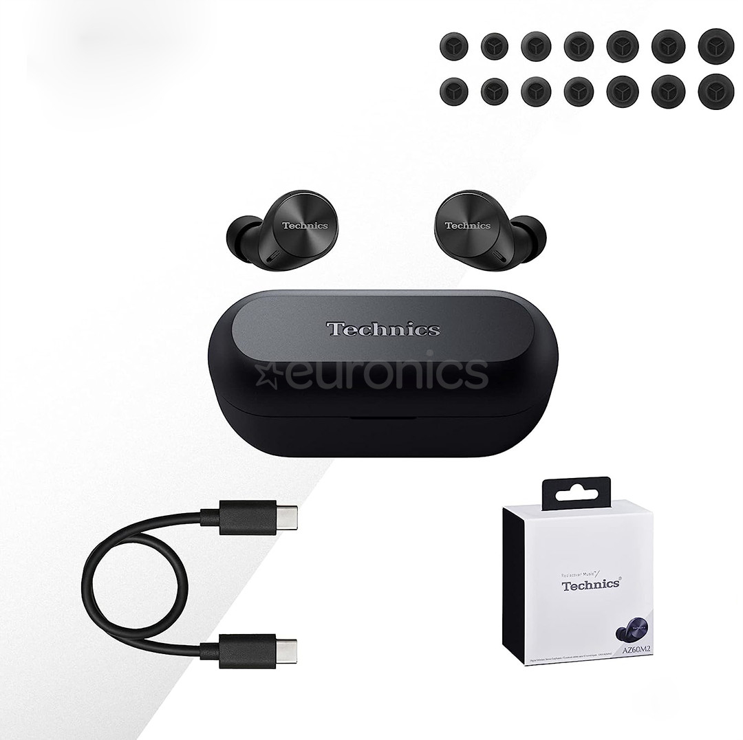 Technics AZ60M2, melna - Bezvadu austiņas