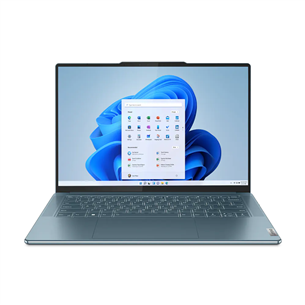 Lenovo Yoga Slim 7 14APU8, 14,5'', OLED, 2.9K, Ryzen 7, 16 ГБ, 1 ТБ, Radeon 780M, SWE, бирюзовый - Ноутбук 83AA000QMX