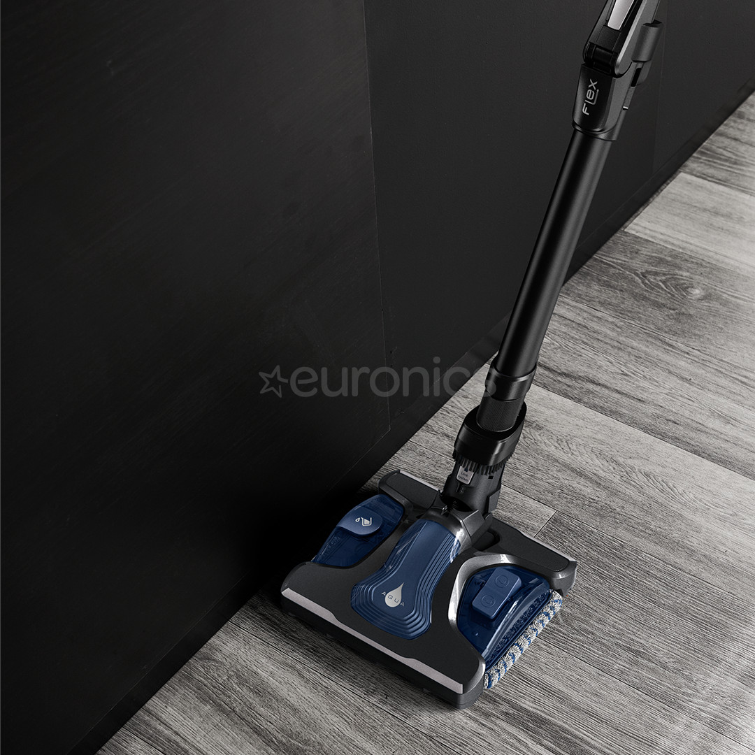 Tefal X-Force Flex 15.60 Aqua, melna - Bezvadu putekļu sūcējs