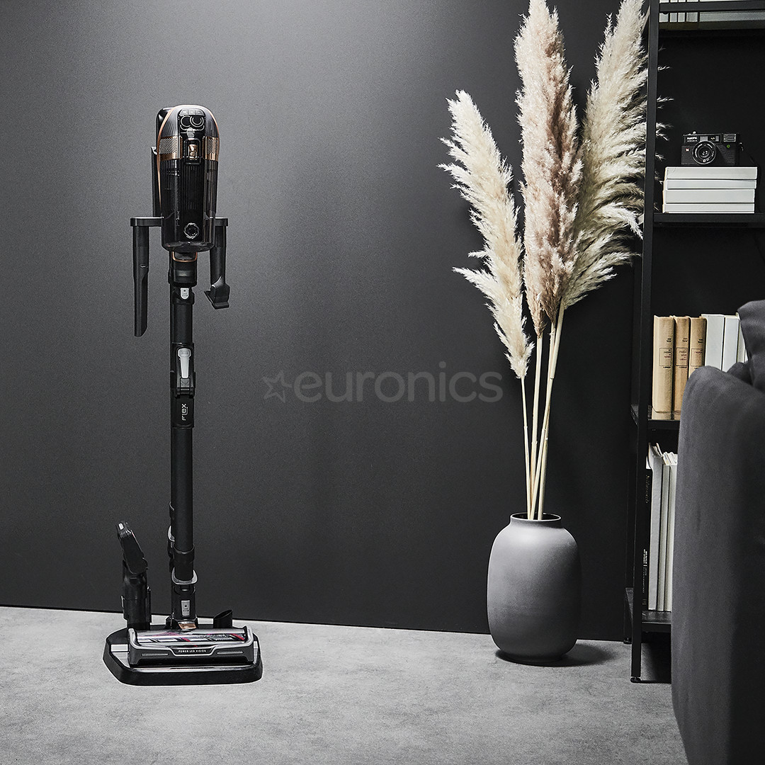 Tefal X-Force Flex 15.60 Aqua, melna - Bezvadu putekļu sūcējs