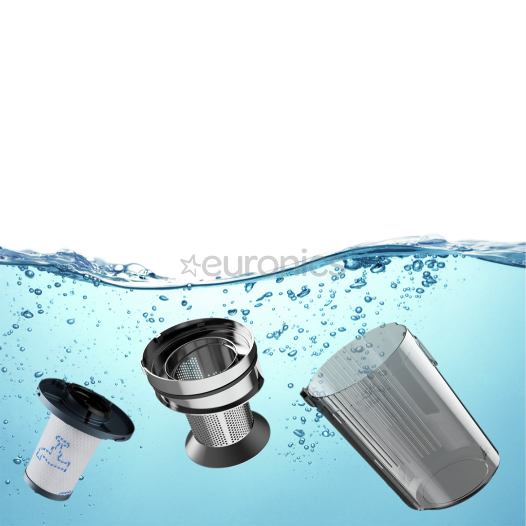 Tefal X-Force Flex 15.60 Aqua, melna - Bezvadu putekļu sūcējs