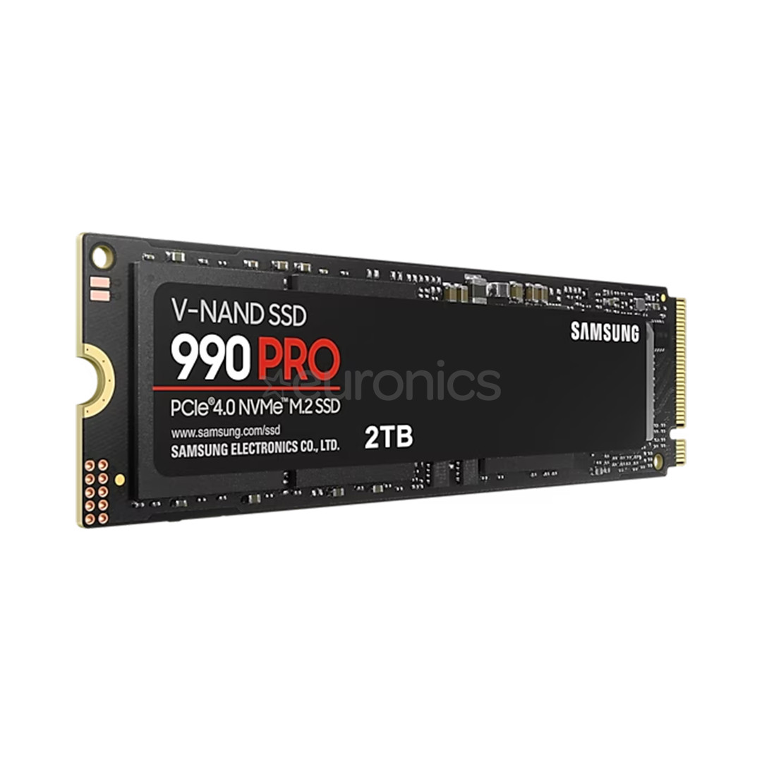Samsung 990 PRO, 2 ТБ, PCIe 4.0 NVMe M.2, черный - SSD