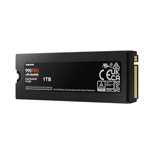 Samsung 990 PRO with Heatsink, 1 TB, PCIe 4.0 NVMe M.2, melna - SSD cietais disks