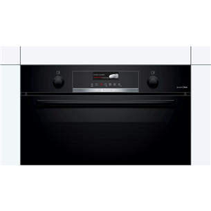 Bosch Serie 6, pyrolytic cleaning, 71 L, black - Built-in Oven