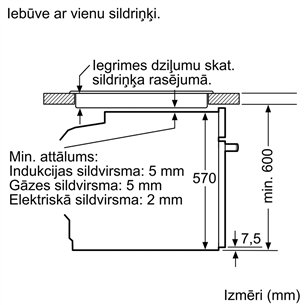 Bosch Serie 6, 71 L, melna - Iebūvējama elektriskā cepeškrāsns