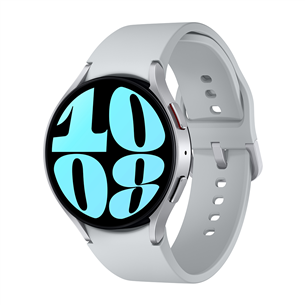 Samsung Watch6, 44 мм, BT, серебристый - Смарт-часы SM-R940NZSAEUE