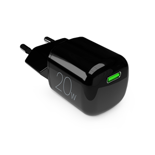 Puro MiniPro, USB-C, 20 Вт, черный - Адаптер питания PUFCMTCUSBC20WGBLK