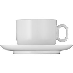 WMF Barista, white - Set of 2 cappuccino cups + plates