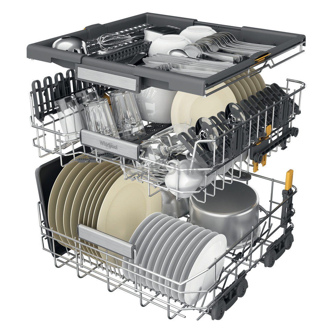 Whirlpool, 15 place settings, width 60 cm - Built-in dishwasher