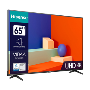 Hisense A6K, 65'', Ultra HD, LED LCD, black - TV