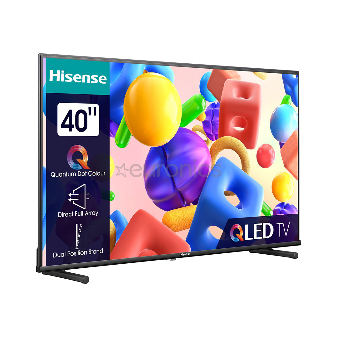Hisense A5KQ, 40", Full HD, QLED, black - TV