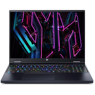 Acer Predator Helios 16, WQXGA, 240 Hz, i9, 32 GB, 2 TB, RTX 4080, ENG, melna - Portatīvais dators NH.QJSEL.002