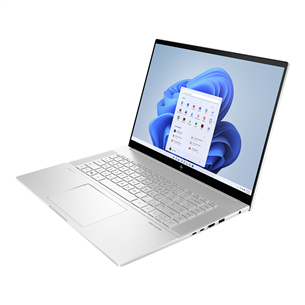 HP Envy Laptop 16-h1001no, WQXGA, i7, 16 GB, 512 GB, RTX 4060, SWE, sudraba - Portatīvais dators