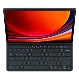 Samsung Slim Book Keyboard, Galaxy Tab S9+ / S9+ FE, melna - Apvalks ar klaviatūru planšetdatoram