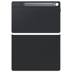 Samsung Galaxy Tab S9 Ultra Smart Book Cover, melna - Apvalks planšetdatoram