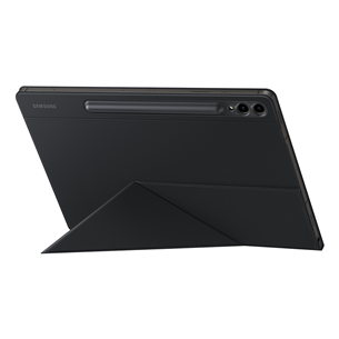 Samsung Galaxy Tab S9+ / S9+ FE Smart Book Cover, melna - Apvalks planšetdatoram