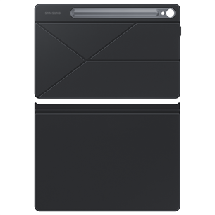 Samsung Galaxy Tab S9 / S9 FE Smart Book Cover, melna - Apvalks planšetdatoram