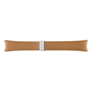 Samsung Galaxy Watch6 D-Buckle Hybrid Eco-Leather Band, M/L, brūna - Siksniņa pulkstenim