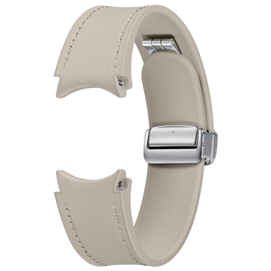 Samsung Galaxy Watch6 D-Buckle Hybrid Eco-Leather Band, M/L, beša - Siksniņa pulkstenim