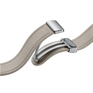 Samsung Galaxy Watch D-Buckle Hybrid Eco-Leather Band, M/L, beša - Siksniņa pulkstenim