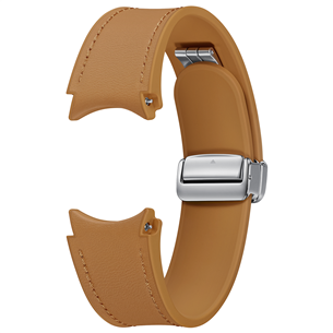 Samsung Galaxy Watch D-Buckle Hybrid Eco-Leather Band, M/L, коричневый - Ремешок для часов