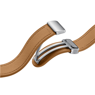Samsung Galaxy Watch D-Buckle Hybrid Eco-Leather Band, M/L, коричневый - Ремешок для часов