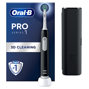 Braun Oral-B Pro Series 1, melna - Elektriskā zobu birste PROSERIES1BLACK