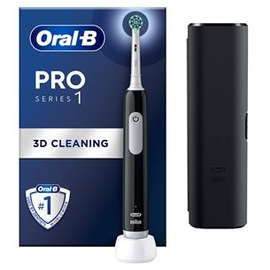 Braun Oral-B Pro Series 1, melna - Elektriskā zobu birste