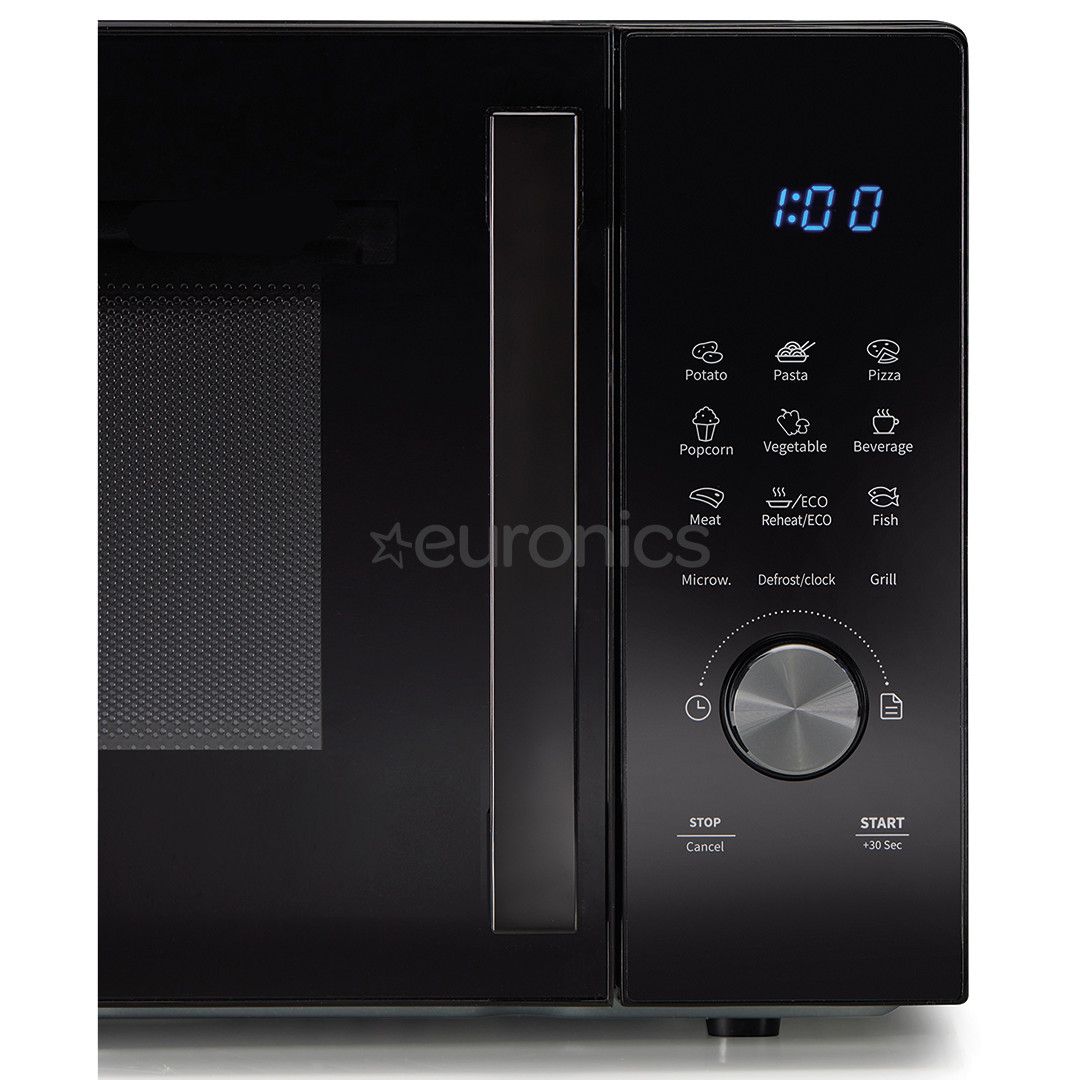 Hisense, 23 L, black - Microwave oven with grill