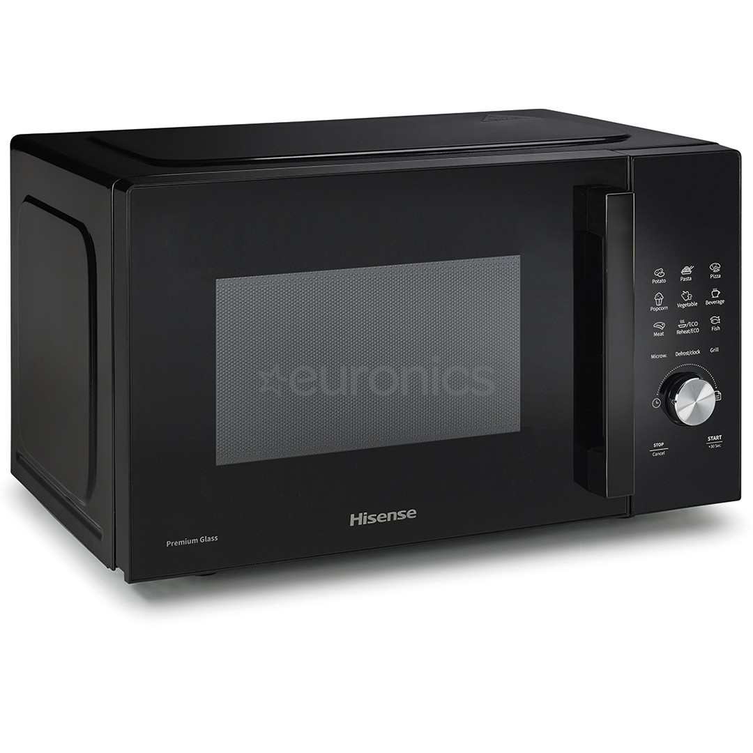 Hisense, 23 L, black - Microwave oven with grill