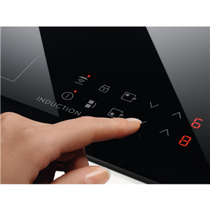 Electrolux 300 Domino, bez rāmja, platums 29 cm, melna - Iebūvējama keramiskā plīts virsma