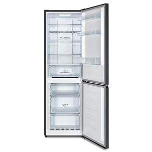 Hisense NoFrost, 304 L, 186 cm, black - Refrigerator
