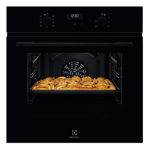 Electrolux 600 SteamBake, 65 L, melna - Iebūvējama elektriskā cepeškrāsns EOD5H70BZ