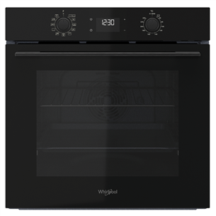 Whirlpool, catalytic cleaning, 71 L, black - Built-in oven