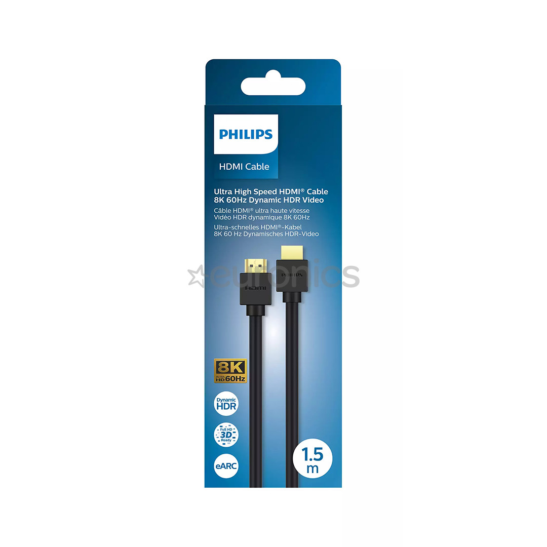 Philips HDMI 2.1, 8K, 60 Hz, 1.5 m, black - Cable