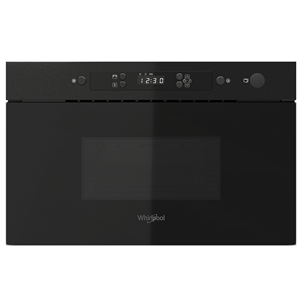 Whirlpool, 22 L, black - Built-in microwave oven