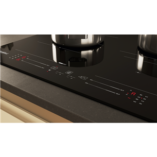 Whirlpool, width 59 cm, black - Built-in induction hob